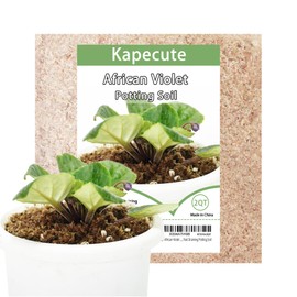Kapecute 2QT African Violet Potting Soil, Professionally Formulated Weakly Acidic, High Humidity, Fast Draining Potting Soil