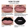 HAOYA 2Pcs Matte Dark Black Lip Liner and Lipstick Makeup