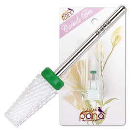 PANA Tapered Barrel Ceramic Bit 3/32" Shank Size - (Ceramic, Coarse Grit) - Fast remove Acrylic or Hard Gel Nail Drill Bit for Manicure Pedicure Salon Professional or Beginner