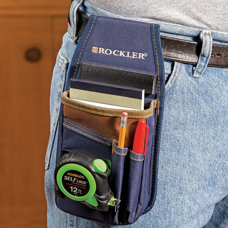 Measuring Tool Pouch with Belt Clip for Woodworkers – Tool