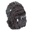 Gorilla Head Sculpture 6.3in Animal Head Figurine Resin Hollow Out