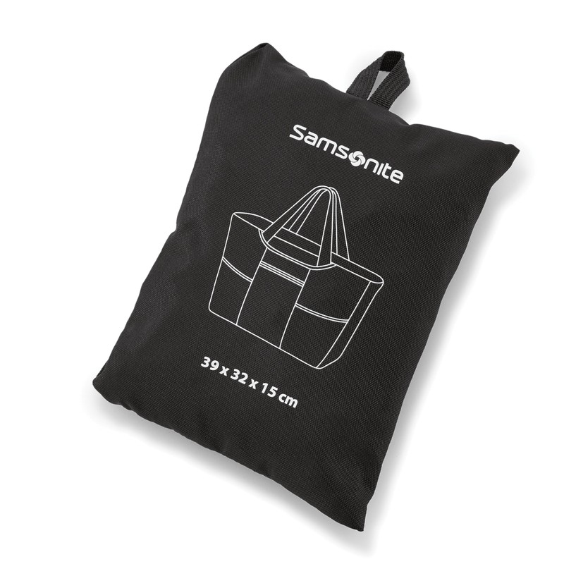 Samsonite Foldaway Packable Tote Sling Bag, Black, One Size