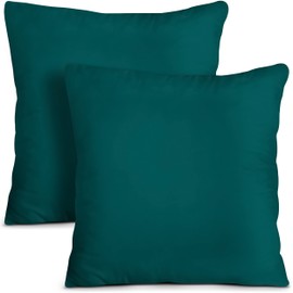 Utopia Bedding Throw Pillows Insert (Pack of 2, Dark Teal) - 18 x 18 Inches Bed and Couch Pillows - Indoor Decorative Pillows