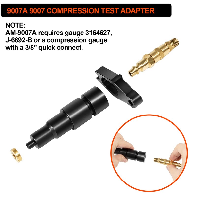 YMT 9007A 9007 Compression Test Adapter Compatible with J-6692-B Compression