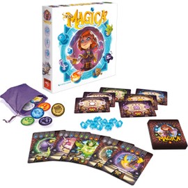 Via Magica - Inspired by Bingo - Light Strategy Card Game, Be Opportunistic & Think Tactically When Placing Crystals, Choosing Portals | Decide which to Open First, 2-6 Players, 30 min, Ages 7 and Up