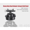 Sunwayfoto IB-40S Low Profile Systematic 40mm Ball Head for Tripod