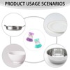 6 PCS Dish Brush with Soap Dispenser, Two in One