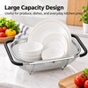 Adjustable Stainless Steel Sink Strainer Basket for Washing Produce –