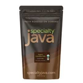 Organic Colombian Huila: 2.2 lb Ground Coffee, Fresh Roasted Personally for You on Order & Shipped Direct, Medium Roast, Fair Trade Certified, 100% Arabica Specialty Coffee, Read About Below
