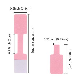 Acoeitl 200 Pcs Pink Blank Jewelry Tags Self Adhesive Retail Jewelry Price Stickers for Rings Handwritten Price Display Labels for Bracelet Necklace and Merchandise Resale（2.36x0.5 Inches
