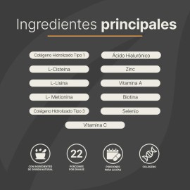 Vitaminas Cabello Mujer Cápsulas Colágeno Life