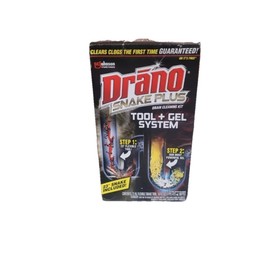 Drano Gel Drain Clog Remover and Cleaner 16oz and Snake Plus Tool 23 inches