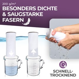 Wowtowelz Compact Microfibre Towel, Travel Towel, Sports / Fitness Towel, Beach / Bath Towel, Lightweight and Quick Drying (White, 145 x 70 cm)