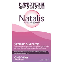 Natalis Pregnancy Support Vitamins and Minerals One-A-Day 30 Tablets (Limit ONE per Order)