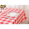 2 Pack Waterproof Polyester Fabic Rectangle Checkered Tablecloth，60x84 Outdoor Table