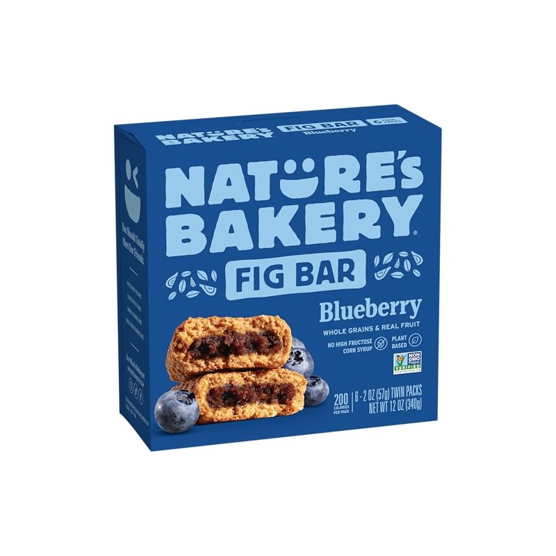 Nature's Bakery Blueberry Fig Bars, 2 Oz, 6 Ct