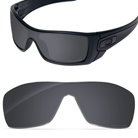 Tintart Performance Lenses Compatible with Oakley Batwolf Polarised Etched, Sport Black - Polycarbonate, Polarised, Unit size