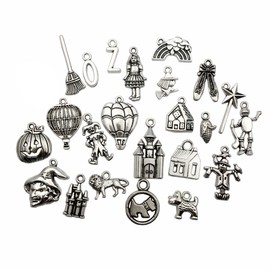 iloveDIYbeads The Wizard of Oz Charms-100g (About 70-75pcs) Craft Supplies Mixed Pendants Beads Charms Pendants for Crafting, Jewelry Findings Making Accessory for DIY Necklace Bracelet (M038)