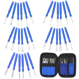 BEASAFY 30 pieces terminal removal removal tool, pinout tool car set, release tool, VW terminal removal tool kit, cable plug removal tool