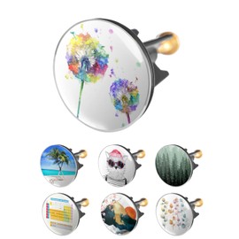 Arteneur Sink Plug 40 mm Dandelion - Stainless Steel Eccentric Plug with Extra Heavy Brass Screw for Stable Hold Universal Drain Plug for Sink