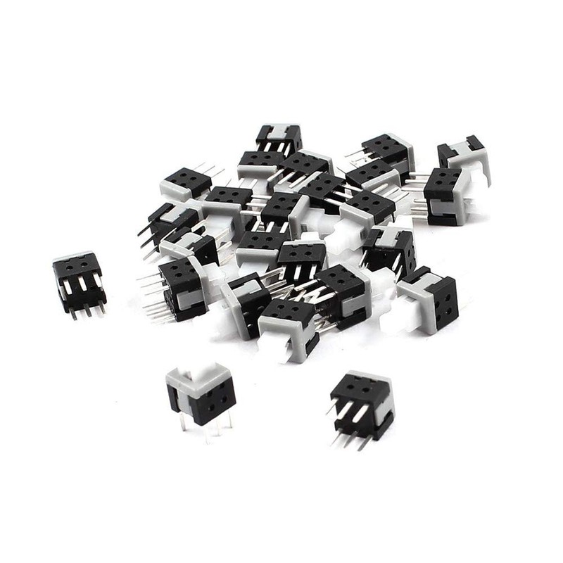 Youmile 150 Pieces Self-Locking DPDT 6PIN Micro Square Switch Kit