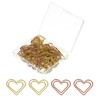PATIKIL 100pcs Paper Clip, Heart Style Paper Clip Small Cute