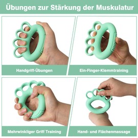 Forearm Finger Hand Grip Trainer, Hand Grip Strengthener, Finger Stretcher, 2 Pieces Finger Strengthener, Soarfly Hand Gripper, Finger Trainer, Hand Trainer for Adults, Hand Trainer for Strength
