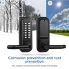Outdoor Keyless Lock with Adjustable Deadlatch 2-3/8'' and 2-3/4'',Mechanical Combination