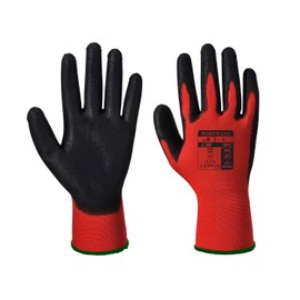 Portwest Red - PU Glove, Size: M, Colour: Red/Black, A641R8RM