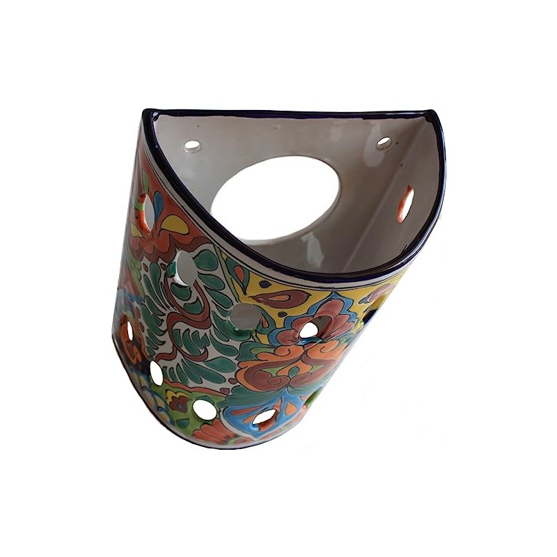 Rainbow Talavera Ceramic Sconce