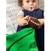 Yikestwins Football Lovey Blanket for Baby | Large 20" x