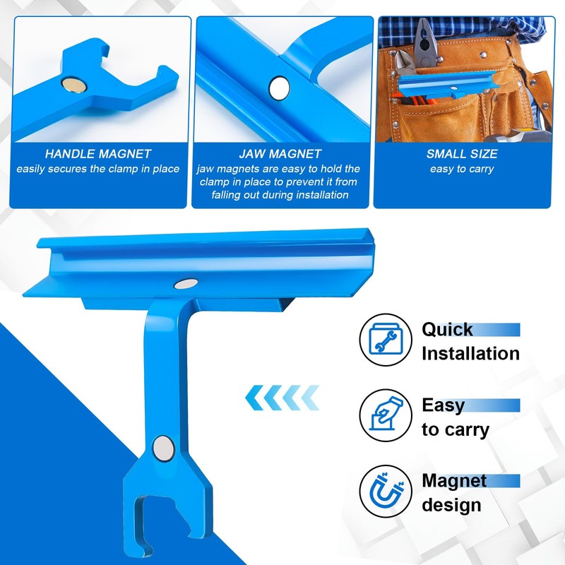 Magnetic PPC & PPF Clip, Cleat Tool for Ductwork, 4"