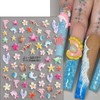 6 Sheets Ocean Nail Stickers for Nail Art Summer Starfish