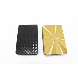 naissant Cool Carbon Tone Black & Gold Playing Cards Black Gold Stylish Poker Adult Magic Millionaire Magician