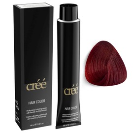 Cree Professional Permanent Hair Color, 100ml - 3.4 fl.oz. (Copper Dark Red Blond 6.64)