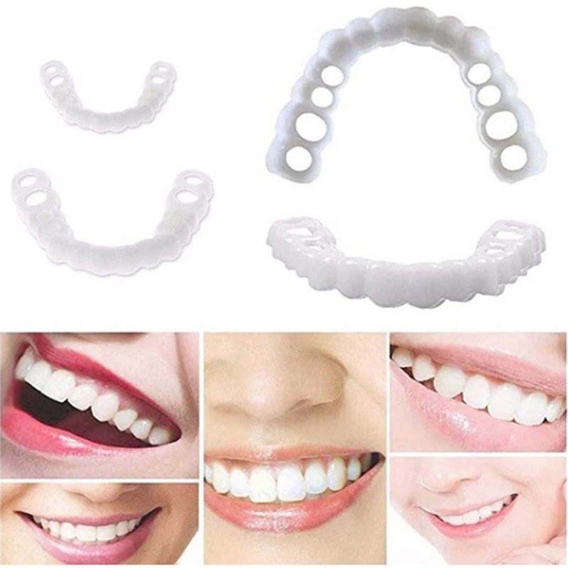 Denture Temporary Teeth Filling Kit Top and Bottom Fake Teeth,