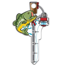 Lucky Line Key Shapes, FISHING, House Key Blank, KW1/11, 1 Key (B117K)