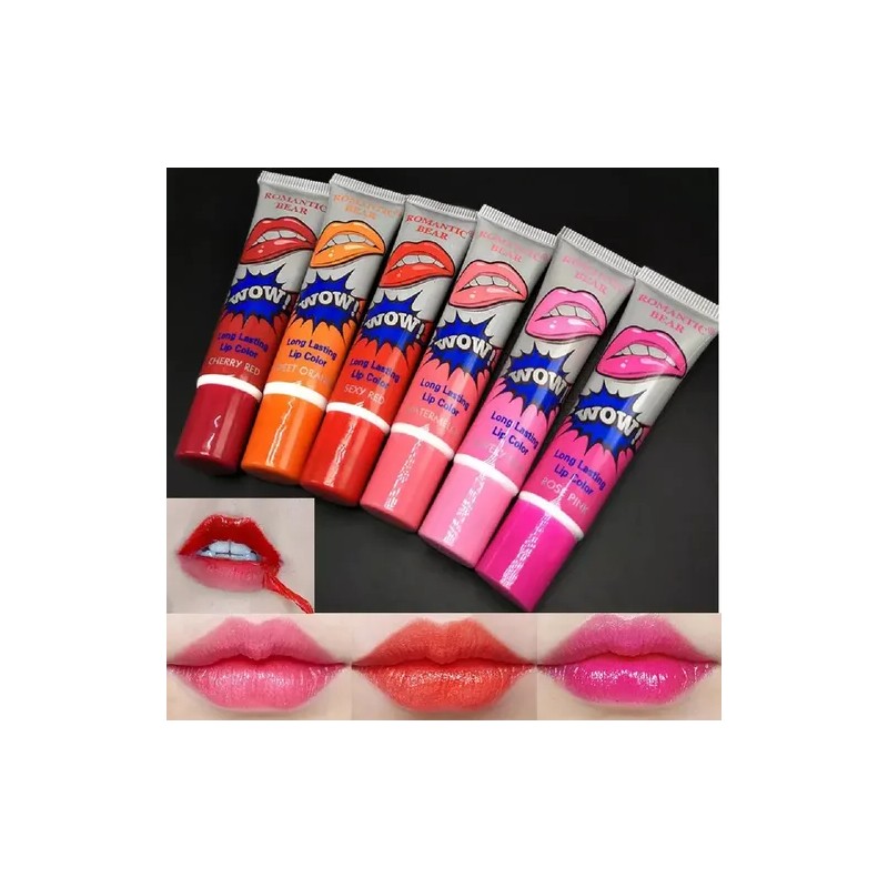 Lip Gloss Tinta Indeleble Labial Larga Duración Pack 3pz F