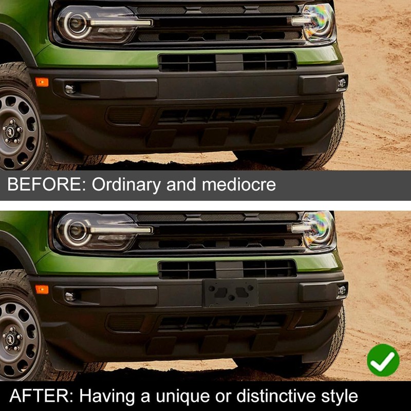 TECTICO Front License Plate Bracket Compatible with Bronco Sport 2021-2024,