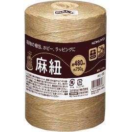 コクヨ 麻紐(ホビー向け) きなり色 480m巻 チーズ巻き ホヒ-35