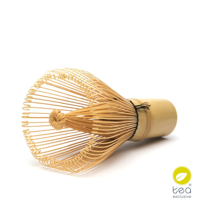 tea exclusive Original Matcha Bamboo Brush with 100 Bristles Hand