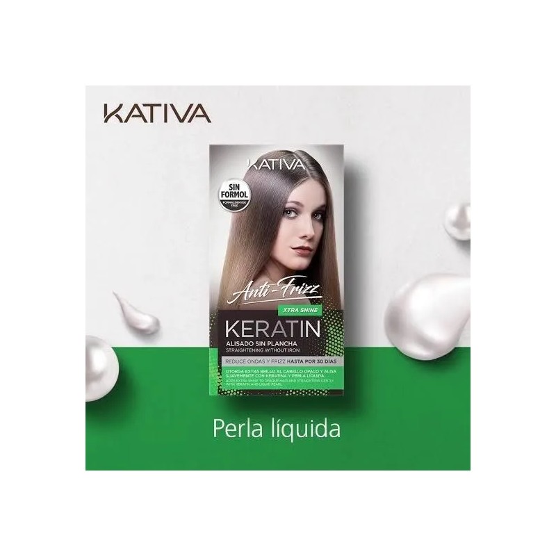 Tratamiento Kativa Keratin Antifrizz Sin Plancha Extra Shine