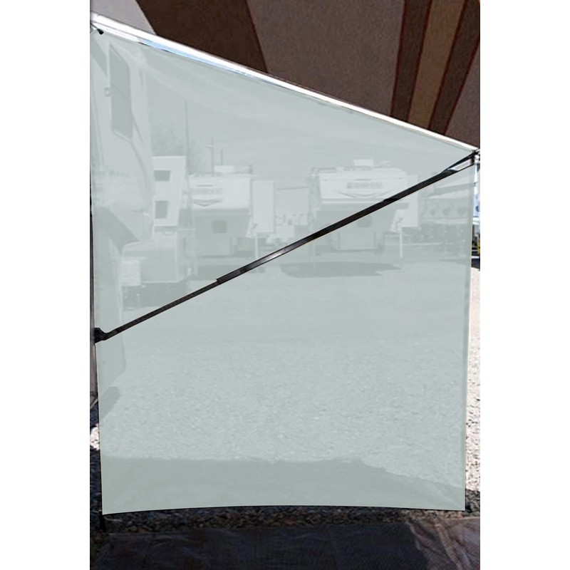 Tentproinc RV Awning Side Sun Shade 9'X7' (Gray) Mesh Screen