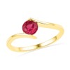 0.70ctw Lab Created Ruby Engagement Ring