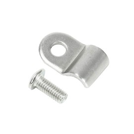 SUPERFASTRACING 50pcs 3/16" Stainless Steel Brake Line Clamp & Screw Street Rod Truck Dune Buggy