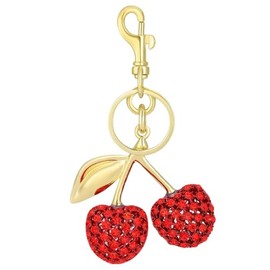 Cherry Keychain Bag Charms Purse, Exquisite, Fashionable, Women Cute Bag Accessories, Car Key Chains, Gifts for Women