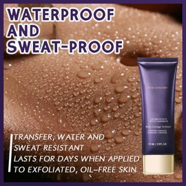 Body Coverage Perfector Complexion Tattoo Cover Up Makeup Cream, Waterproof Transfer-Resistant Long-Lasting Sweat-Proof Leg Makeup Concealer to Cover Veins Suitable for All Skin Tones - 2Pcs