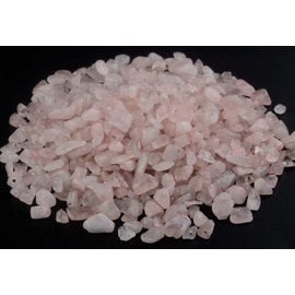 Natural Chip Stone Beads Rose Quartz 5-8mm About 400 Pieces Irregular Gemstones Healing Crystal Loose Rocks Bead Hole Drilled DIY for Bracelet Jewelry Making Crafting (5-8mm, Rose Quartz)