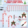 Enhon 10 Pcs Christmas Candy Cane Light with 4 Christmas