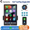 Camecho 10.4" Single DIN Car Stereo Radio Wireless Apple CarPlay